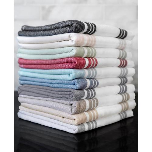 All-Clad Dual-Purpose Kitchen Towels: Highly Absorbent - 100% Cotton, 17x30 Dish Towels for Cleaning & Drying Dishes & Glassware, 2Pack, Black
