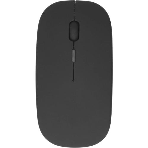 Rechargeable Wireless Mouse 2.4GHz Ergonomic Silent Optical, 1600DPI Portable Slim Mice with Smart Sensor, Micro USB Charging for Laptop Computer Office Home