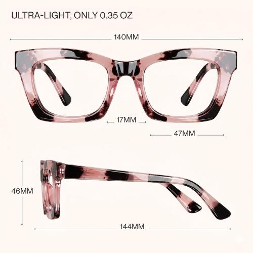 CCVOO 1.0 Style Reading Glasses for Women, Stylish Eyeglasses, Blue Light Readers for Women, Cheaters, (A1 Mix)