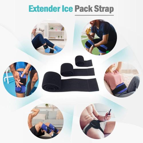 Hilph Ice Pack Strap, Stretchable, 3 Sizes Belt Extender Secure Straps