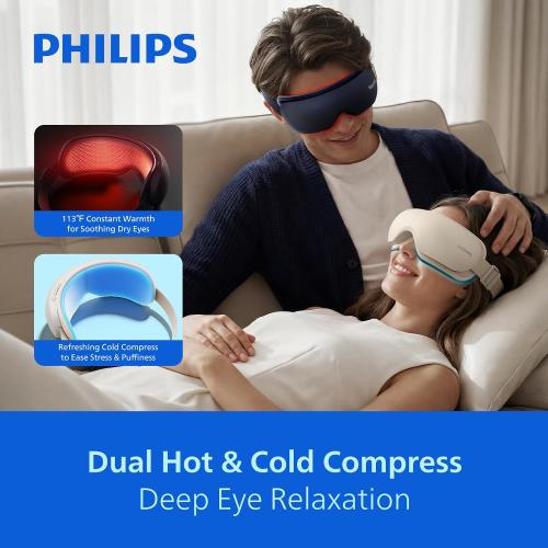 PHILIPS Eye Massager with Heat and Cooling for Daily Eye Comfort&Relaxation