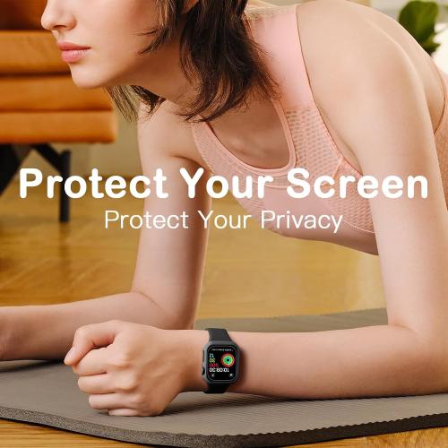 Adorve 8-Pack Privacy Case for Apple Watch Series 11 42mm Screen Protector