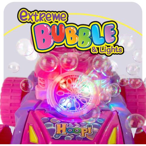 Hoopi Extreme Bubbles® Lawn Mower for Toddlers 1-3, Spill-Proof with Lights