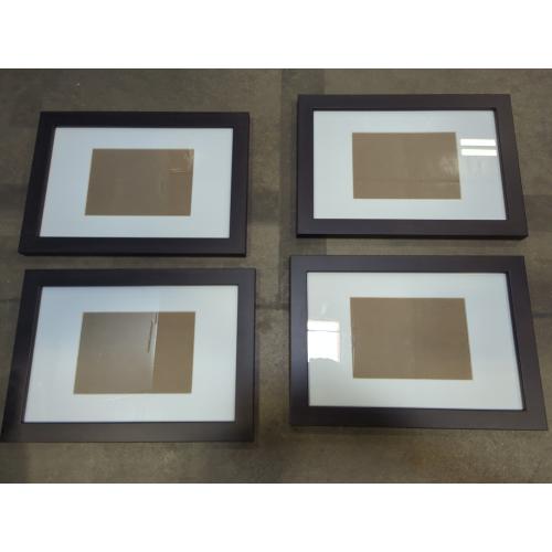 4pk Brown Square Picture Frame