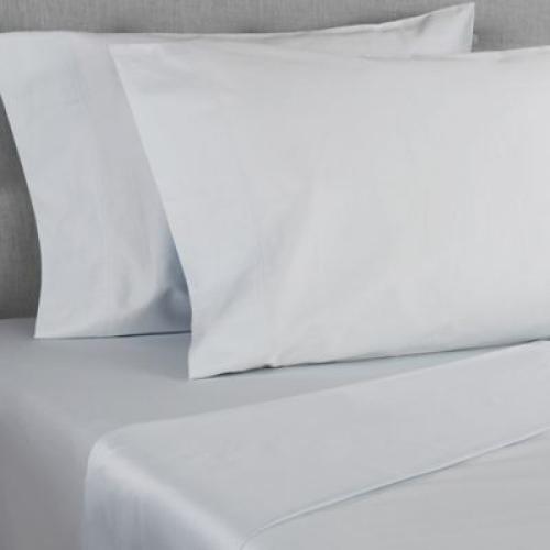Nestwell Pima Cotton Sateen 500-Thread-Count Standard/Queen Pillowcase Set in Oyster Mushroom