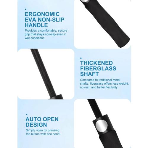 MISSING THE PART TO GRAB ‼️ SoulRain  Arc Umbrella Double Layer Vented Big Windproof Waterproof Umbrellas,Automatic Open Golf Umbrella for Men and Women and Family