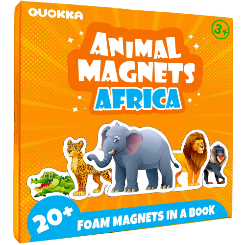 QUOKKA Travel Magnetic Puzzle Game, 20  Piece Educational Puzzles for Kids Ages 3-5