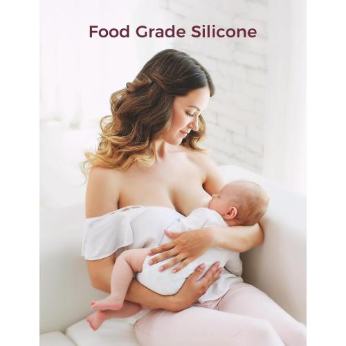 Momcozy Nipple Shield, Floral Contact Nipple Shield for Breastfeeding Moms with Flat or Inverted Nipples, Made Without BPA/BPS (1 Pair, 20mm)