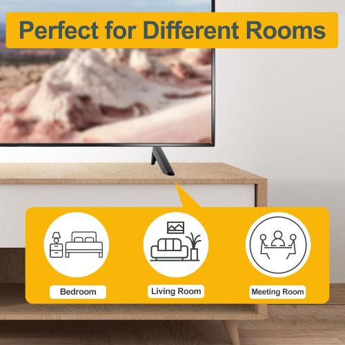 (Upgraded Version) Base Stand for TCL 32 40 43 49 50 55 65 Roku TV Legs, for 32S356 40FD2700 43S425 49S305 50S423 50S446 55S434 65S450R 65S425, TV Legs for TCL Roku TV Stand Legs wr Screws