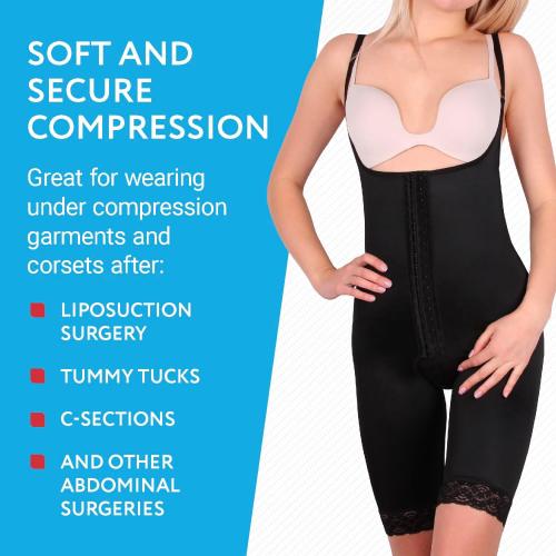 IMPRESA Liposuction Foam Pads - 3-Pack - White - 8 x 11 x 0.5 in - for Abdominal Binder Post Surgery - Even Pressure for Liposuction Compression Garments - Custom Fit for Tummy Tuck Recovery