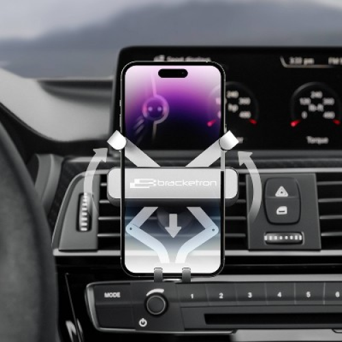 Bracketron AutoGrip Universal Car Vent Mount - Black: Plastic Adjustable Holder