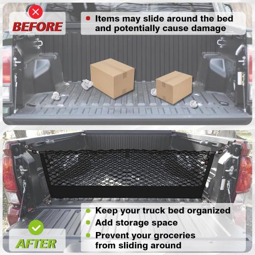 Muslogy Cargo Net for Toyota Tacoma 2005-2022 2023 Accessories