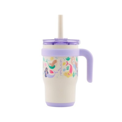 Reduce 14oz Coldee Vacuum insulated Stainless Steel Straw Tumbler Mermaids