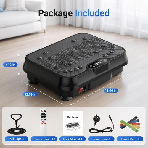 CURSOR FITNESS Vibration Plate with 250 Speed Levels & 350 LB Capacity