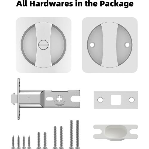 Lethato Pocket Door Hardware Pocket Door Lock Random Color 1Pack
