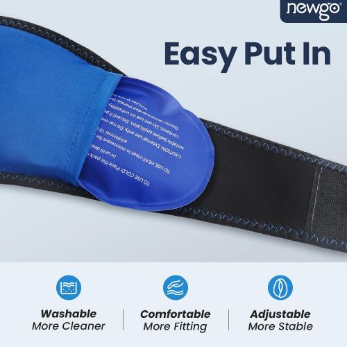 NEWGO Wisdom Teeth Ice Pack Head Wrap for Face, Jaw Toothache, FSA Eligible