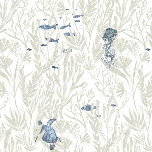 tiltil Coastal Peel and Stick Wallpaper Beige Contact Paper 17.3×78.8