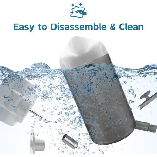 Pet Water Bottle Hanging Dog Water Dispenser Kennel Drinker Kettle Feeder BPA Free Cage Crate Hutch Puppy Cat Rabbit (24oz, Gray)