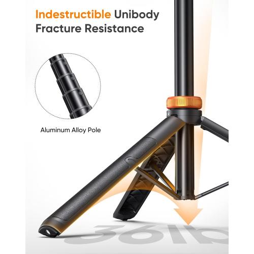 EUCOS 62 Phone Tripod, Tripod for iPhone & Selfie Stick with Remote, Extendable Cell Phone Stand & Ultimate Phone Holder, Solidest Phone Stand Compatible with iPhone/Android