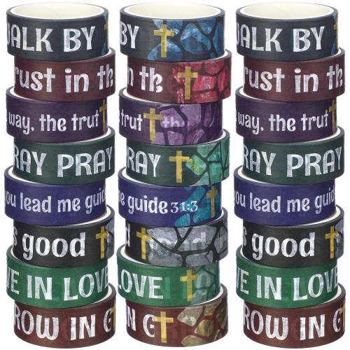 24 Rolls Back to School Christian Bible Verse Washi Tape