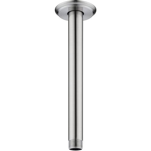 8 Inch Shower Arm and Flange Brushed Nickel, Ceiling Mounted Shower Arm for Rain Shower Head