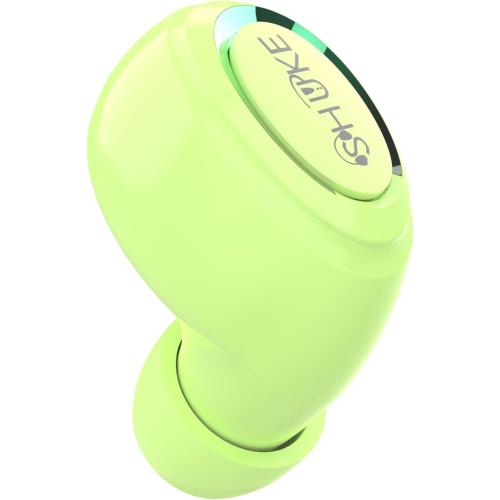 Single Wireless Bluetooth Earbud with Mic, Lightweight in-Ear Headset for Android, iOS & Laptop, Ideal for Office, Driving, Students, Supermarket & Restaurant Staff (Green)