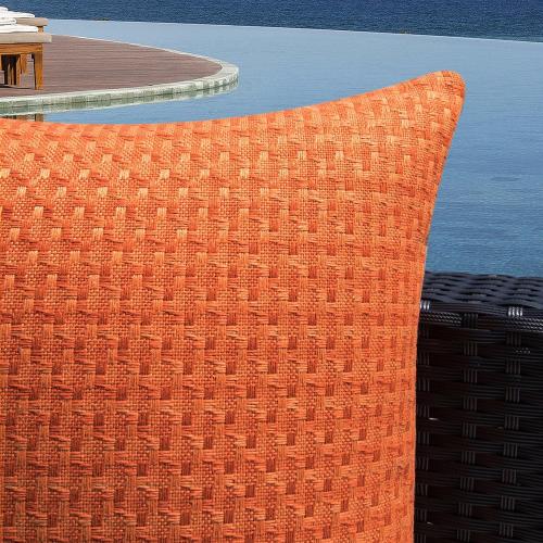 Kevin Textile Outdoor Waterproof 12x20 Pillow Covers 2 Pack, Burnt Orange