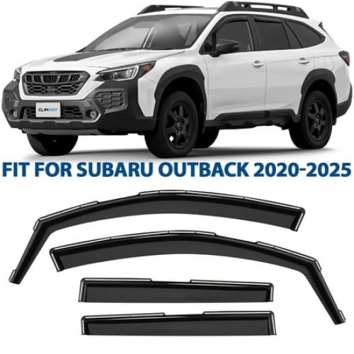 CLIM ART in-Channel Incredibly Durable Rain Guards for Subaru Outback 2020-2025, Original Window Deflectors, Vent Window Visors, Vent Deflector, 4 pcs. - 620513