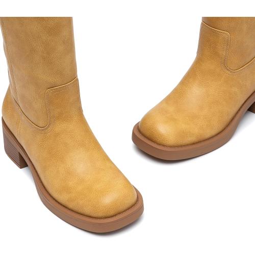 SIZE 7.5 ❗❗Athlefit Knee High Boots Square Toe Ridng Chunky Tall Boots for Women