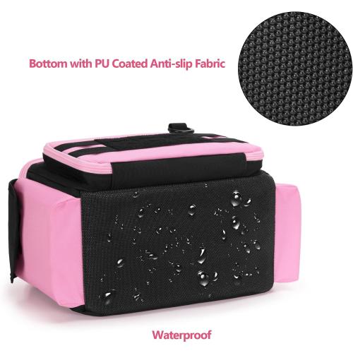 Rexmica Pink Tool Bag for Women Tool Storage Organizer Tactical Range Bag