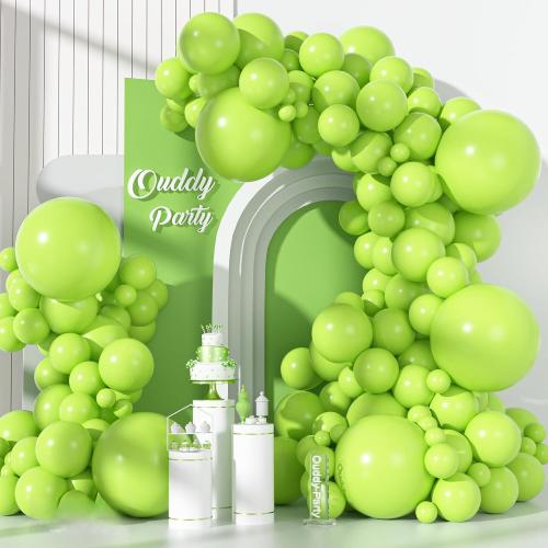Ouddy Party 129Pcs Lime Green Balloons Arch Garland Kit 18 12 10 5 Inch