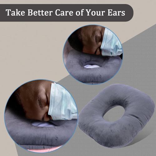 Ear Piercing Pillow for Side Sleepers with Ear Hole