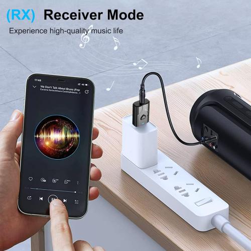 USB Bluetooth 5.0 Transmitter Receiver, 2-in-1 Wireless Audio Adapter
