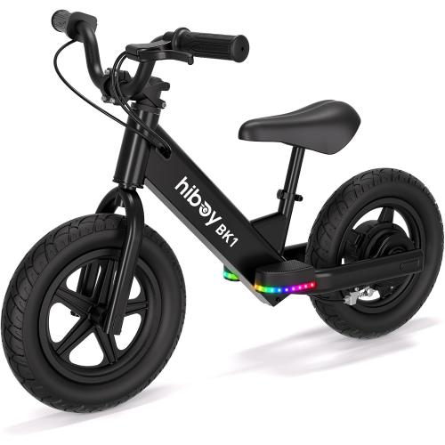 Hiboy Electric Balance Bike for Kids, 12-Inch Tires, 5.6/9 mph, Adjustable Seat, Up to 4.9 Miles, Electric Bike for Kids Ages 3–5