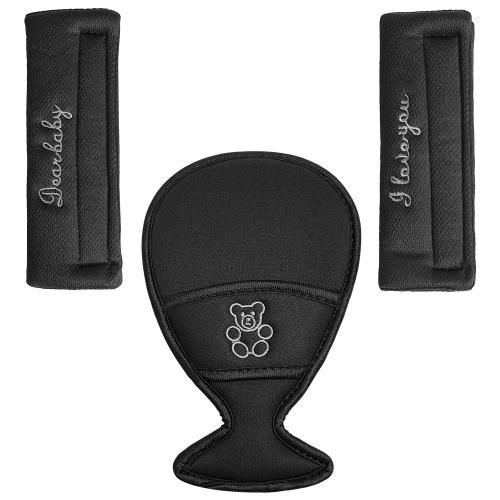 Easicozi Shoulder Crotch Pad Compatible with Car Seat Stroller High Chair, Harness & Strap Comfort Cushion (Big Size)