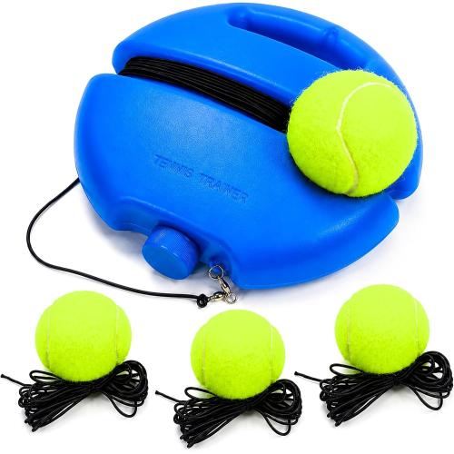 Tennis Training Bouncing Ball Set – 4 high-Bounce Balls with mesh Carry Bag. Portable and Convenient for Solo Practice in courtyards, Balconies, or Outdoor Fitness Activities Anywhere.