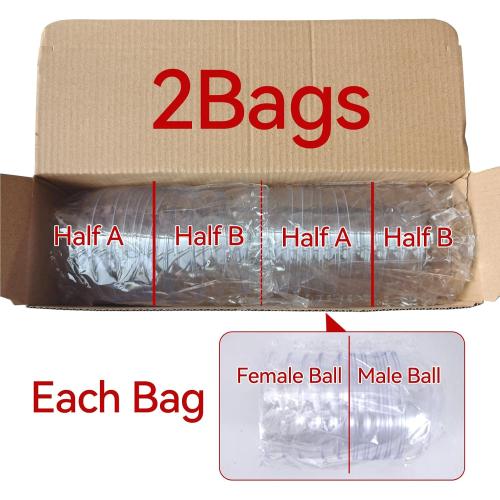 12 Pack Clear Plastic Fillable Ornament Ball 3.15''/80mm for Christmas,Holiday, Wedding,Party,Home Decor