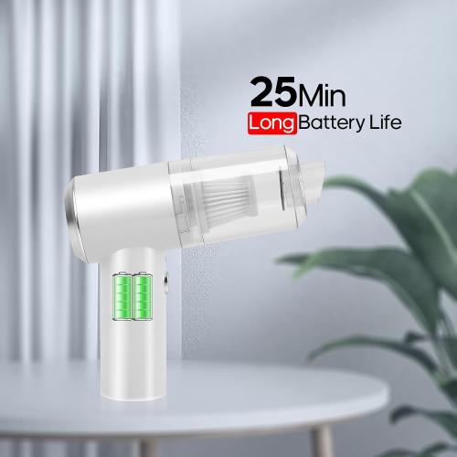 Auloea Mini Cordless Handheld Vacuum for Car, Keyboard, Laptop, Home, White