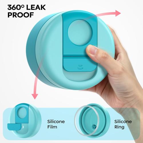 14 oz Kids Thermo for Hot Food, Leakproof Insulated Vacuum Jar/Blue
