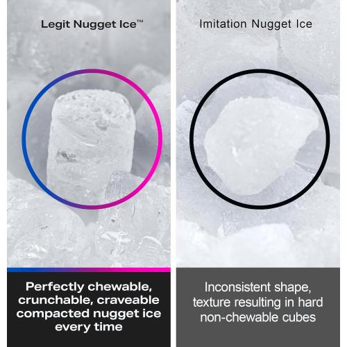 GE Profile Opal 2.0 XL with 1 Gallon Tank, Chewable Crunchable Countertop Nugget Ice Maker, Scoop included, 38 lbs in 24 hours, Pellet Ice Machine with WiFi & Smart Connected, Stainless Steel