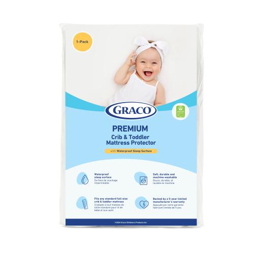 Graco 28-in D Polyester Crib Mattress Cover