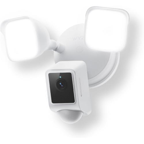 WYZE Floodlight Camera v2, Security Camera Outdoor, 2K HD with Color Night Vision, 2800-Lumen LEDs, 160° Wide View, 105dB Siren, Works with Alexa & Google Assistant, Wired, Free Expert Support