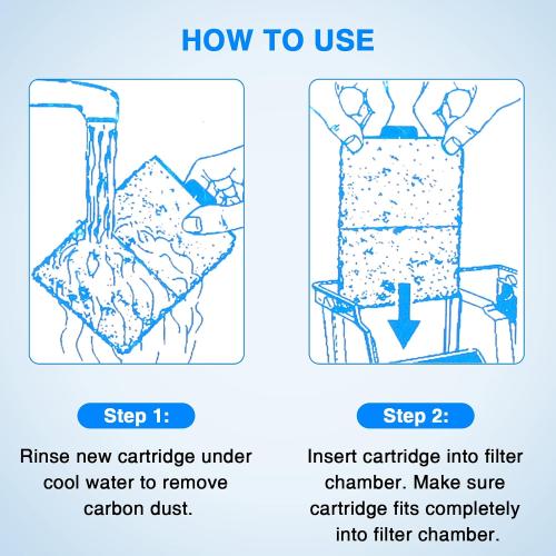 HiTauing 6 Packs PF-S Filter Cartridge for PF10 Power Filters, Only Fit to Model PF10 Power Filters