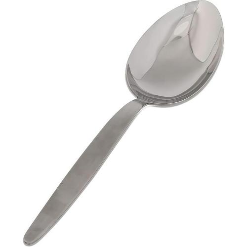 Chef Kunz Spoon | 9 inch 2.5 Tbsp18/10 Stainless Steel Silver Serving Spoons | Sauce, Basting, Quenelle, Plating, Cooking Chef Spoon, Dishwasher Safe