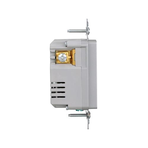 3.6A USB Type A Charger with TR Duplex Receptacle 15A/125V, Silver Granite
