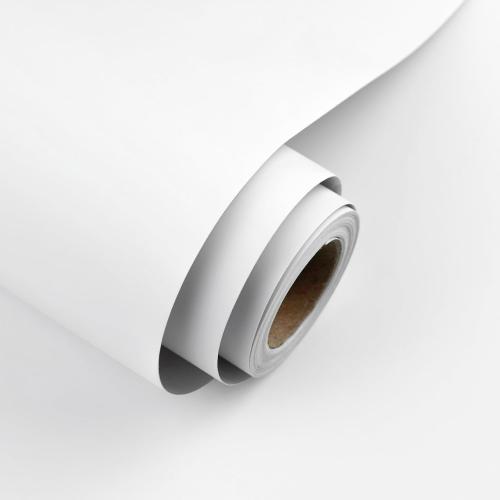 White Peel and Stick Wallpaper 15.7x118 Solid Colour Contact Paper Modern Removable Self-Adhesive Vinyl Wallpaper for Room Walls Shelf Countertops Cabinets