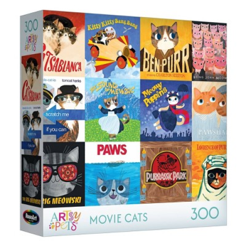 RoseArt Planet Cat 300pc - Movie Cats Jigsaw Puzzle