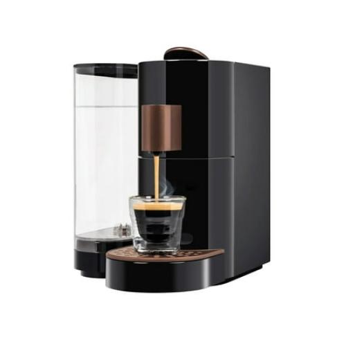 K-fee Twins II Single Serve Coffee and Espresso Machine (Black/Copper) | Starbucks Verismo* Compatible