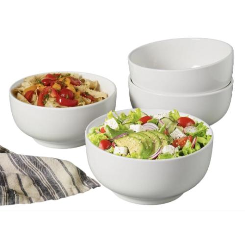 Denmark  White All Purpose Durable Vitrified Porcelain Bowls Ramen, Salad