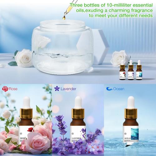 Water Air Purifiers for Home, Air Washer Aroma Diffuser, Air Filter Washer Humidifier, Essential Oils Aroma Fresher With LED Night light for Office, Bedroom，Small Air Cleaner For Smoke and Pets